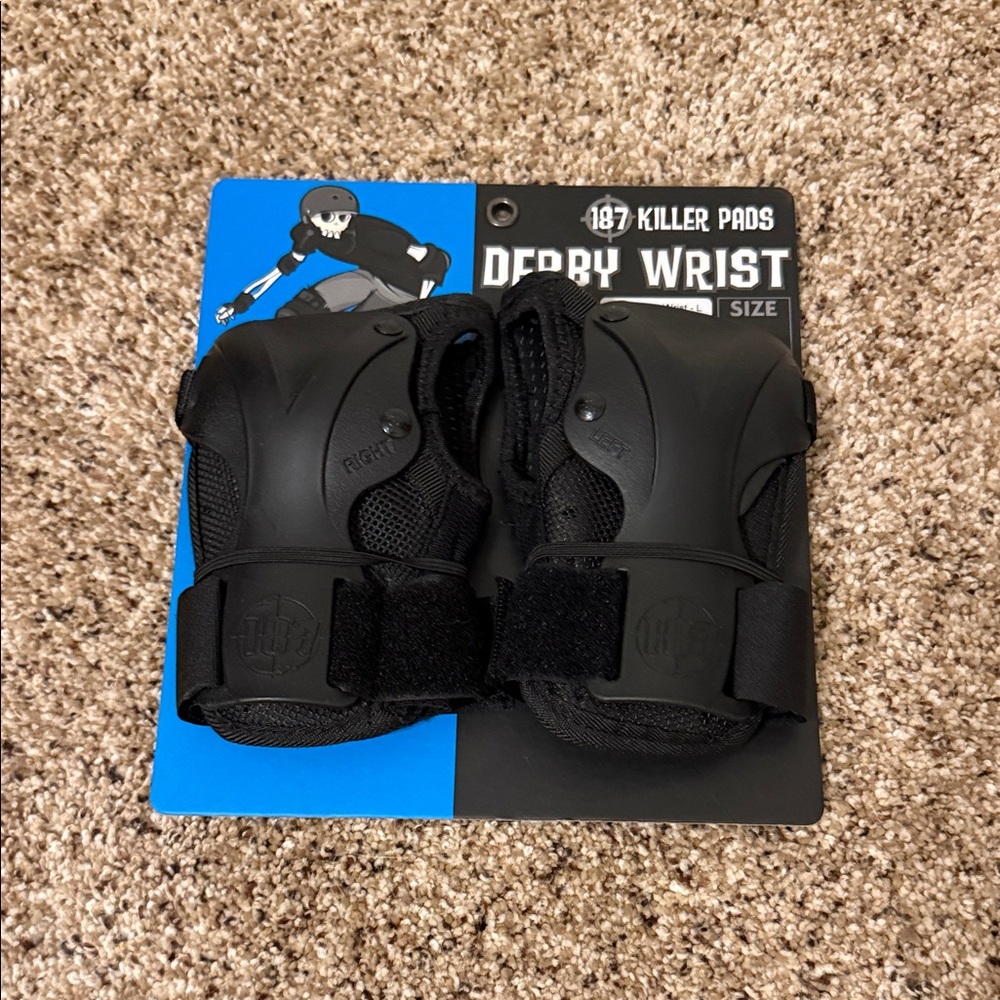 Black Derby Wrist Guards
